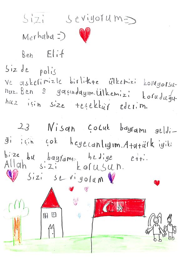 Çocuklardan Milli İstihbarat Teşkilatı'na mektuplar